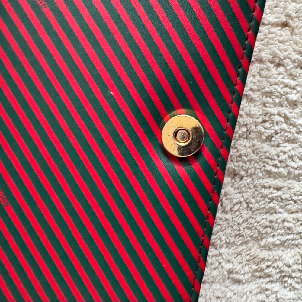 Gucci Red and green Striped Crossbody Bag 1960 vintage good condition - Picture 5 of 10